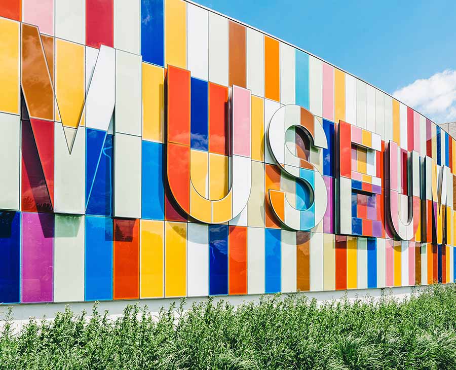 Colorful Museum Sign